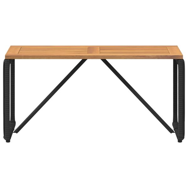 Маса за открито Черен и кафяв 80 x 40 x 40 cm полиратан