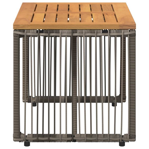 Маса за открито Сив и кафяв 80 x 40 x 40 cm полиратан