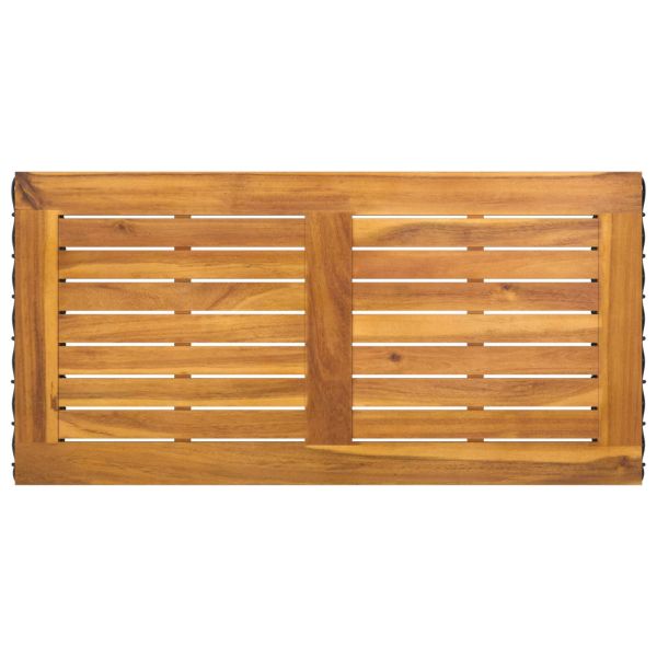 Комплект за външни мебели 4 pcs Черно и кремаво бяло