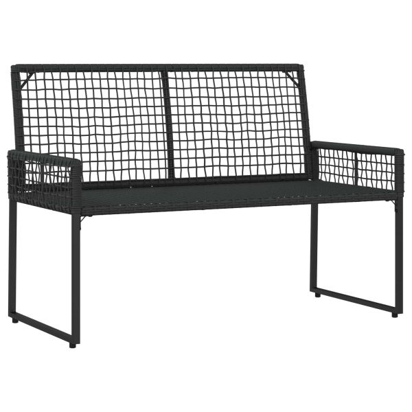 Комплект за външни мебели с възглавница 4 pcs Черен и Туркоаз