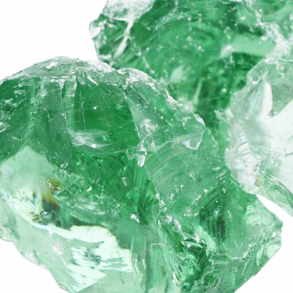 Градински камъни Светло зелено 12 cm Стъкло