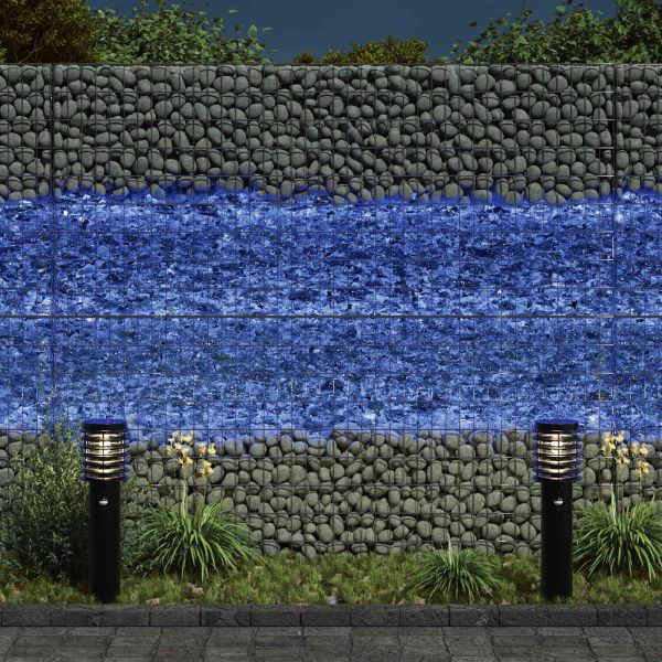 Градински камъни Синьо 12 cm Стъкло