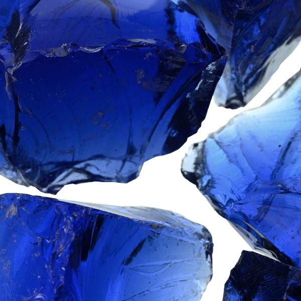 Градински камъни Синьо 12 cm Стъкло