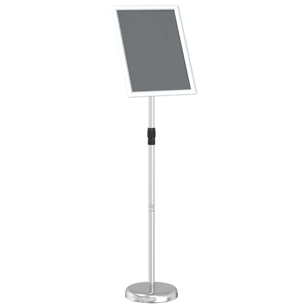 Стендове за търговски прояви Сребрист 30 x 25 x 128 см Алуминий