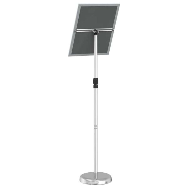 Стендове за търговски прояви Сребрист 30 x 25 x 128 см Алуминий