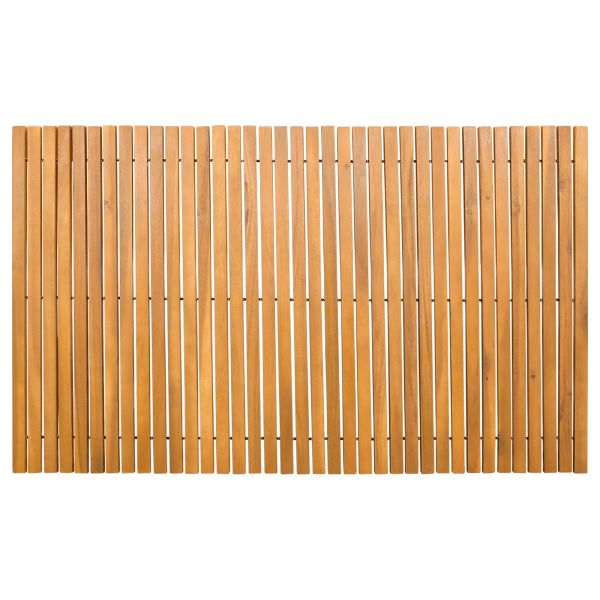 Постелка за баня Кафяво 100 x 60 cm Солидно акациево дърво