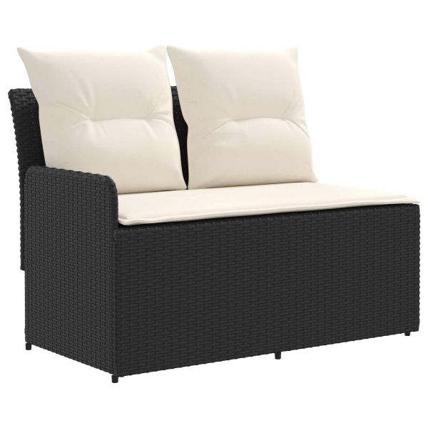 Диван с подлакътник за градина с ъглов диван 2 Брой ПЕ ратан