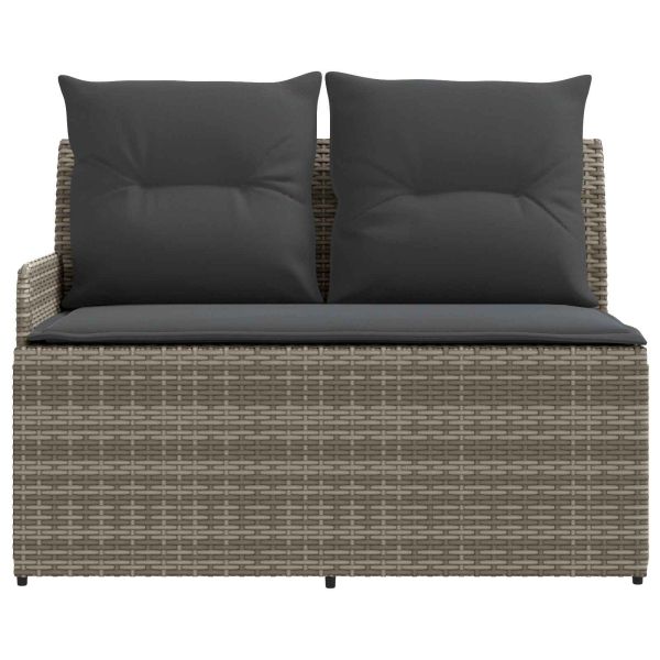 Диван с подлакътник за градина с ъглов диван 2 Брой ПЕ ратан