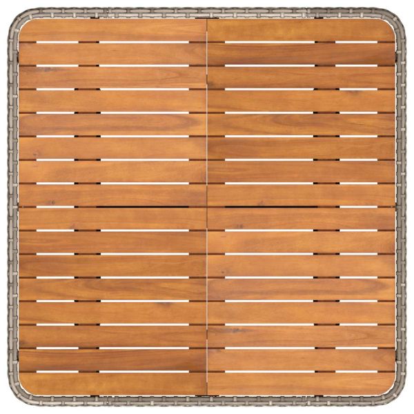 Диван с подлакътници за градина с подвижна маса 2 Брой ПЕ ратан