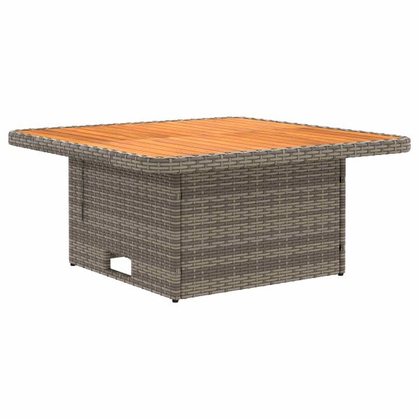 Диван с подлакътници за градина с подвижна маса 2 Брой ПЕ ратан