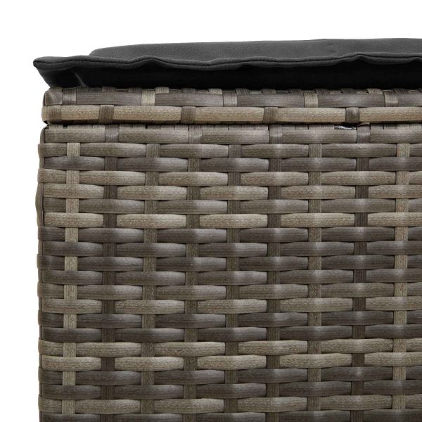 Табуретка за градина 2 Брой Сив и тъмен сив 38 x 38 x 45 cm