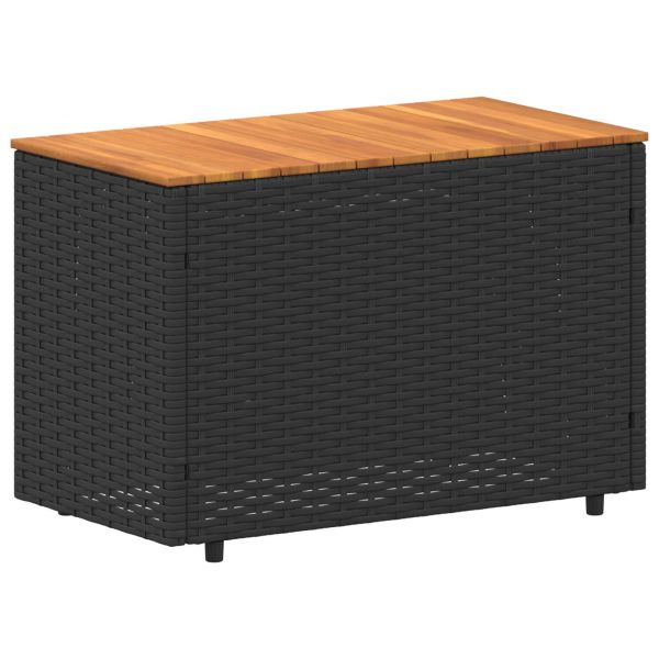 Комплект дивани за открито 4 pcs Черно и кремаво бяло