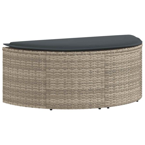 Градински диван 8 pcs Светло сиво и тъмно сиво полиратан