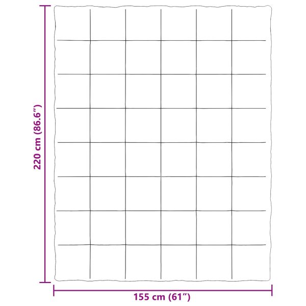 Пълно годишно юрганче Патичено Черно 155 x 220 cm Микрофибър