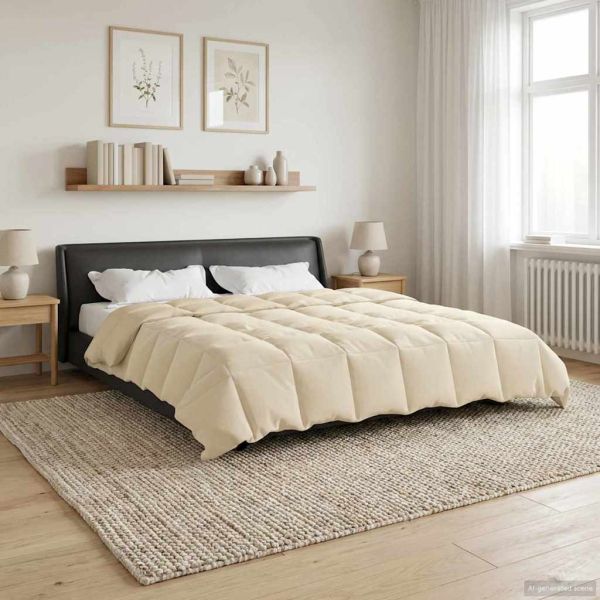 Пълно годишно юрганче Патичено Крем 200 x 240 cm Микрофибър