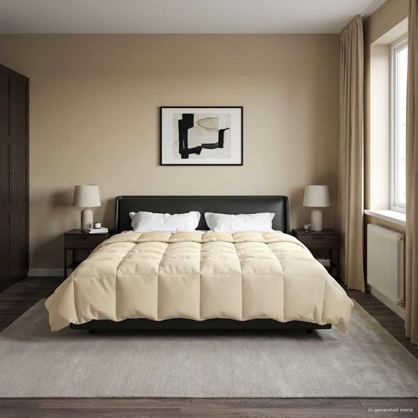 Пълно годишно юрганче Патичено Крем 220 x 260 cm Микрофибър