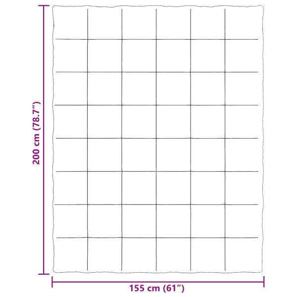 Зимен юрган Патичено Черно 155 x 200 см Микрофибър