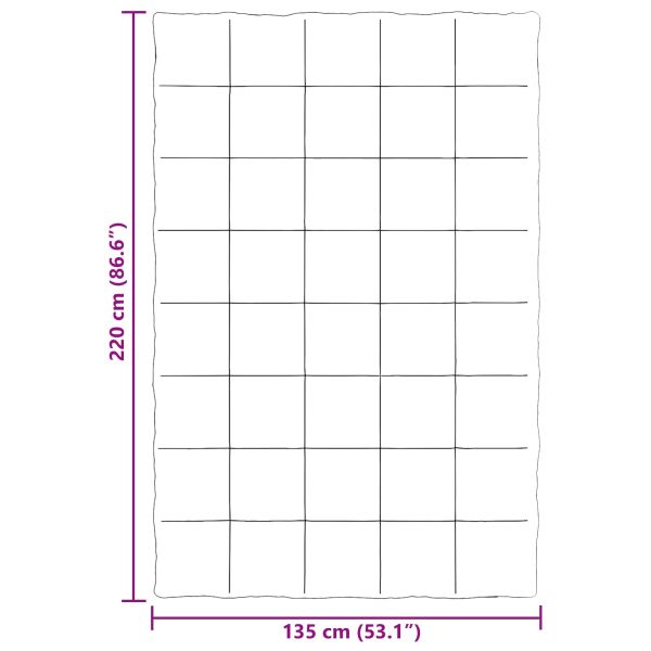 Зимен юрган Патичено Зелен 135 x 200 cm Микрофибър