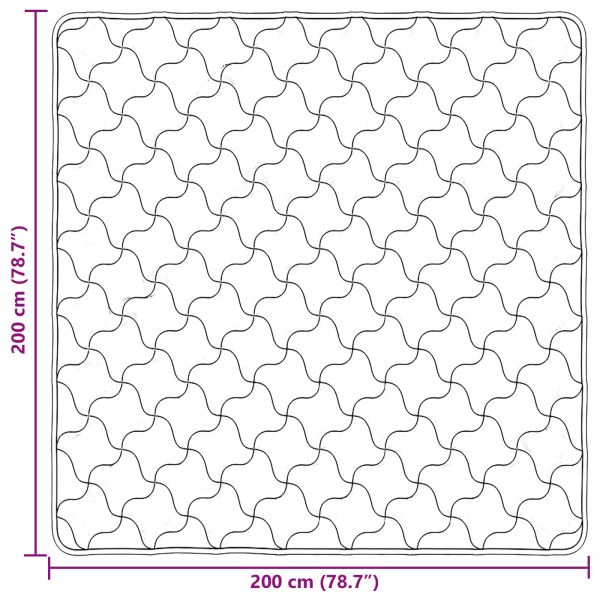 Летен юрган Черно 200 x 200 cm Микрофибър и тедди флийс