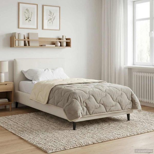 Пълно годишно юрганче Патичено Крем 155 x 220 cm