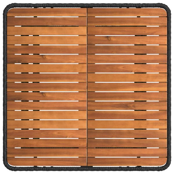 Комплект за хранене в градината с възглавница 3 pcs Черен и Сив