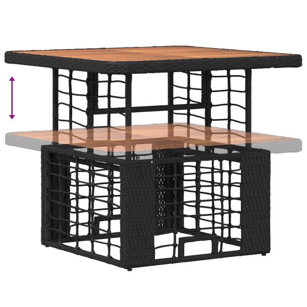 Комплект за хранене в градината с възглавница 3 pcs Черен и Сив
