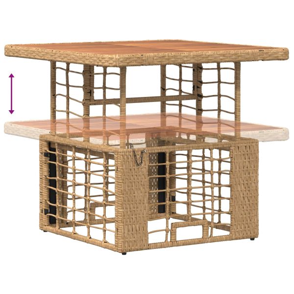 Комплект за хранене в градината 3 pcs Натурален и бял