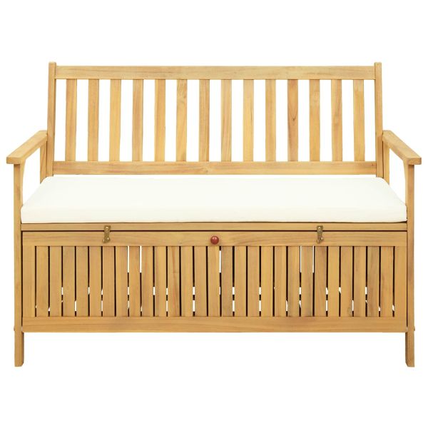 Пейка с място за съхранение с възглавница 120 x 63 x 84 cm