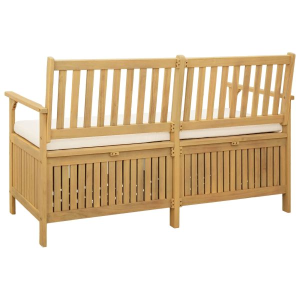 Пейка с място за съхранение с възглавница 148 x 63 x 84 см