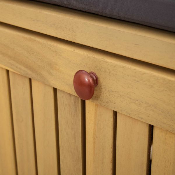 Пейка с място за съхранение с възглавница 120 x 63 x 84 cm