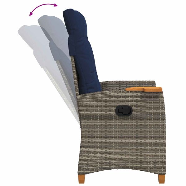 Регулируем стол с плоча за чай 62 x 64 x 112 см полиратан