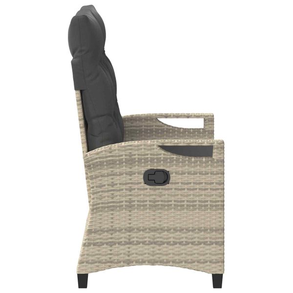 Градинска пейка с възглавница 105 x 60 x 112 см стомана