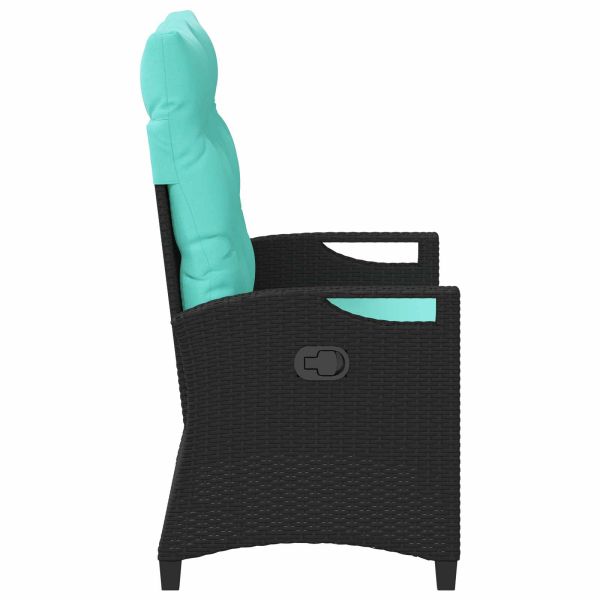 Градинска пейка с възглавница 105 x 60 x 112 см стомана