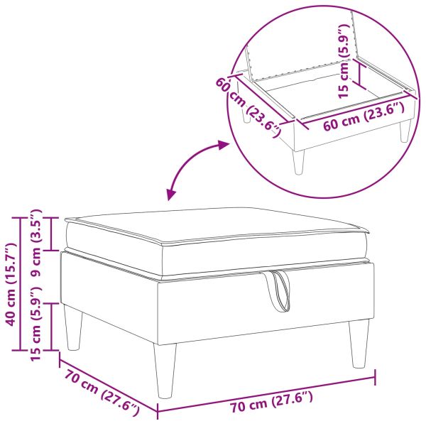Табуретка с място за съхранение