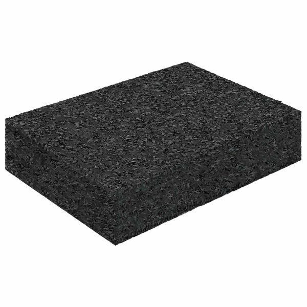 Подложка от гумена гранулат 25 pcs Черен 9 x 6 x 2 см Каучук
