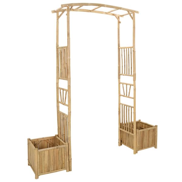 Градинска арка Естествен 177 x 40 x 205 см Бамбук