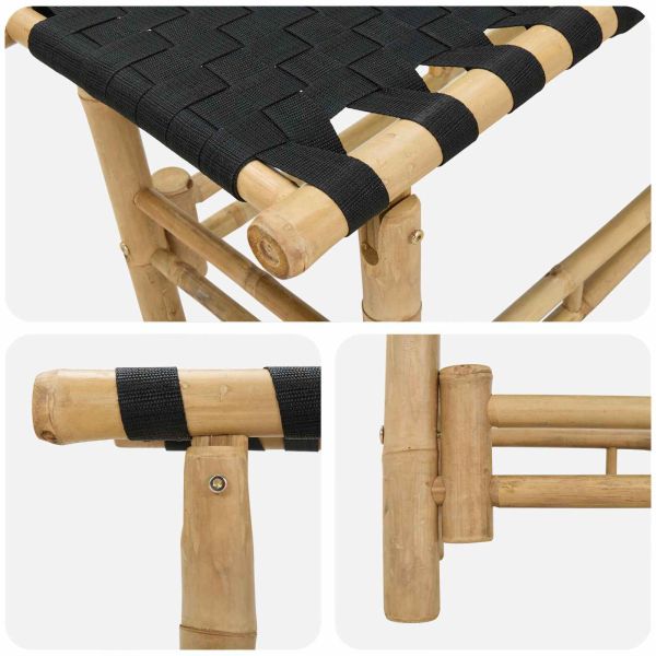 Градинска пейка Естествен 110 x 38 x 40 см Бамбук