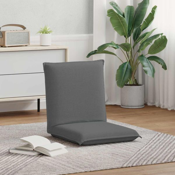 Подово кресло Тъмен сив 54 x 64 x 59 см текстил