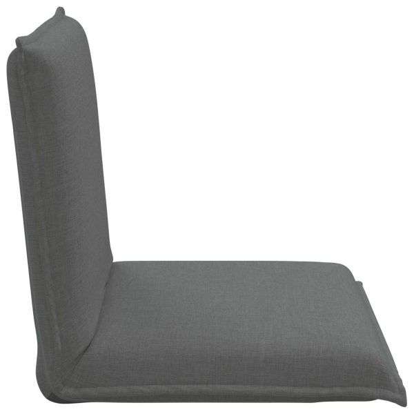 Подово кресло Тъмен сив 54 x 64 x 59 см текстил