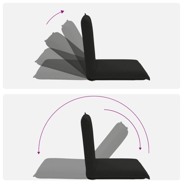 Подово кресло Черен 54 x 64 x 59 см текстил