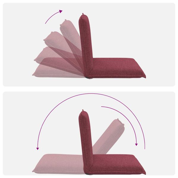 Подово кресло Виненочервен 54 x 64 x 59 см текстил