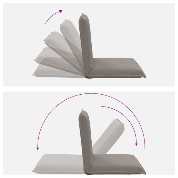 Подово кресло Таупе 54 x 64 x 59 см текстил