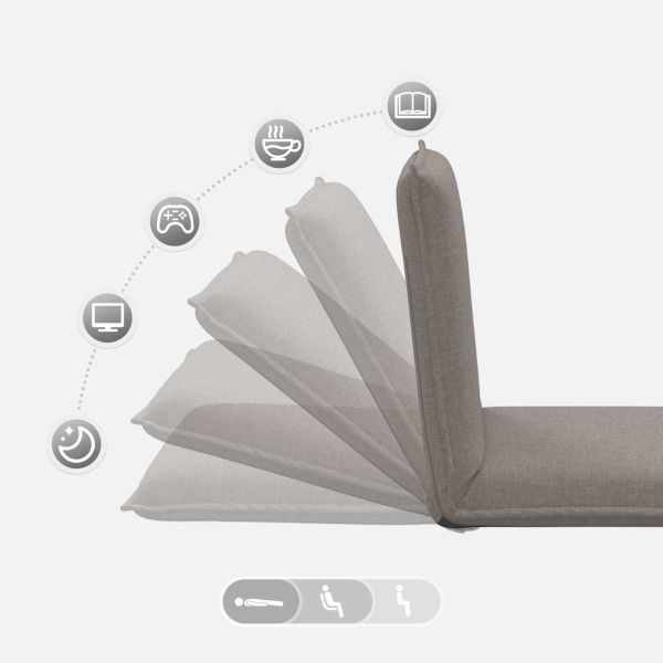 Подово кресло Таупе 54 x 64 x 59 см текстил