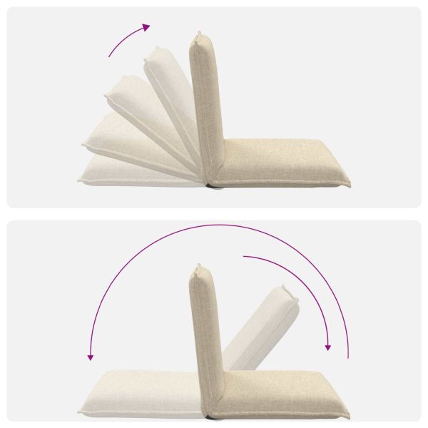 Подово кресло Крем 54 x 64 x 59 см текстил