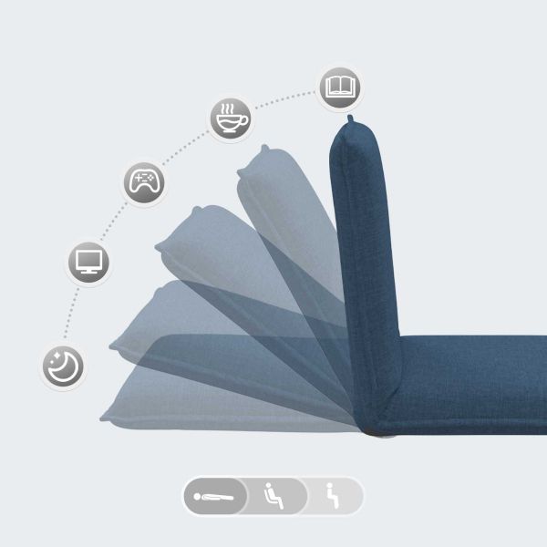 Подово кресло Синьо 54 x 64 x 59 см текстил