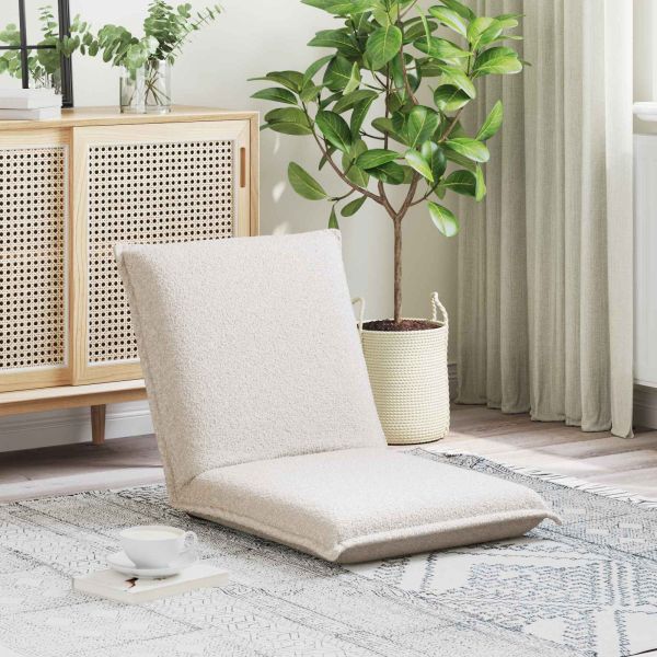 Подово кресло Крем 54 x 64 x 59 см Вълнена тъкан