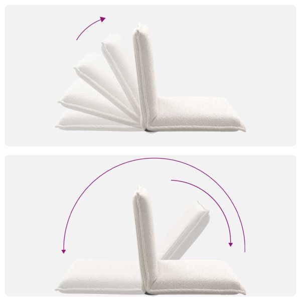 Подово кресло Крем 54 x 64 x 59 см Вълнена тъкан