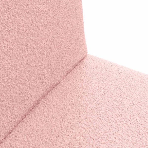 Подово кресло Розово 54 x 64 x 59 см Вълнена тъкан