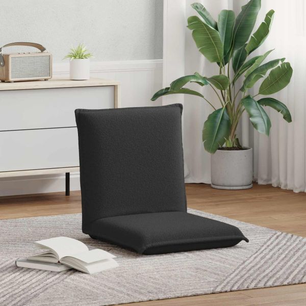 Подово кресло Тъмен сив 54 x 64 x 59 см Вълнена тъкан