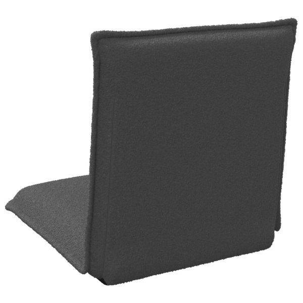 Подово кресло Тъмен сив 54 x 64 x 59 см Вълнена тъкан